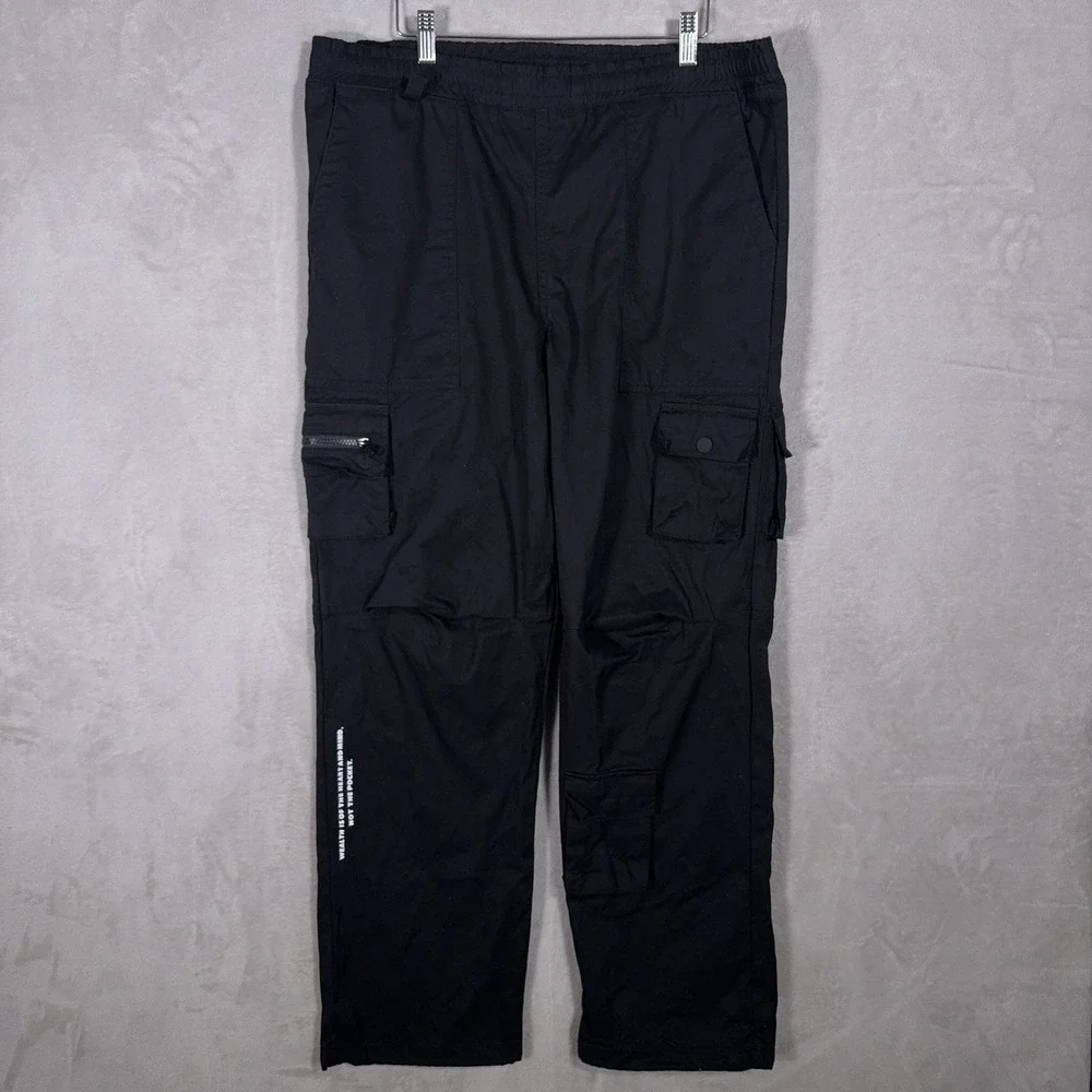 Billionaire Boys Club Cargo Pants Mens XL Black Utility Techwear Streetwear Y2K